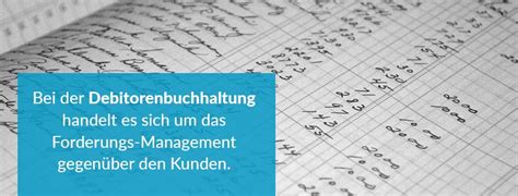 Debitorenbuchhaltung Debitorenmanagement Definition