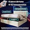 Feztoy Led Bett Polsterbett Mit Stauraum Stauraumbett Mit Hydraulisch