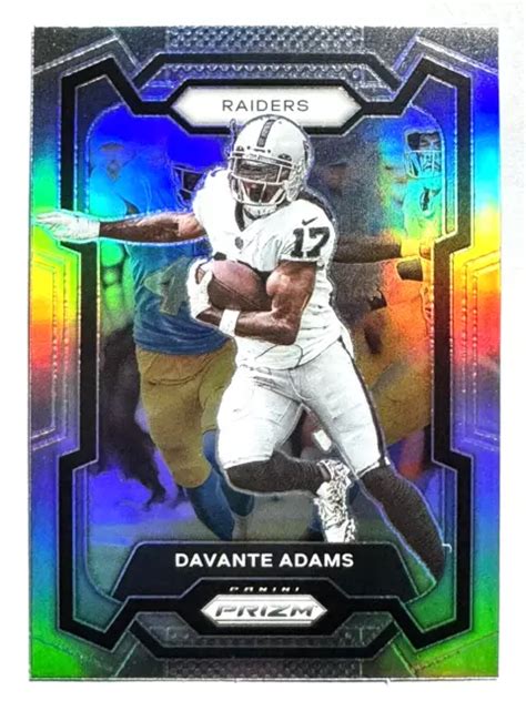 CARTE DAVANTE ADAMS Las Vegas Raiders 2023 Panini Prizm ARGENT