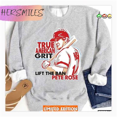 Lift The Ban Pete Rose T Shirt Hersmiles