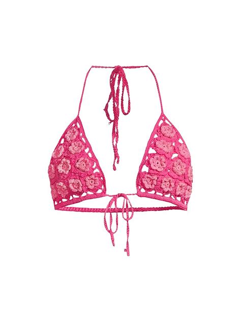 Buy Cult Gaia Alivia Crochet Bikini Top At 60 Off Editorialist