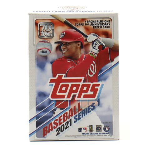 2021 Topps Baseball Series 1 Blaster Box With 7 Packs Pristine Auction