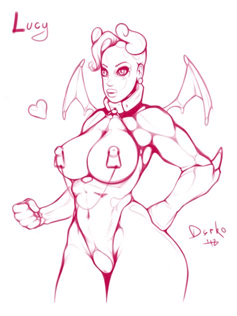 Lucy Lineart By Darkodraws Hentai Foundry