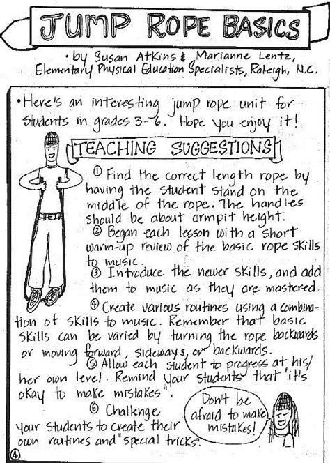 Heres An Interesting Jump Rope Unit For Grades 3 6 Elementary