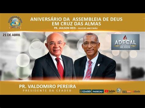 3º Dia do Aniversário 88 anos ADECAL YouTube