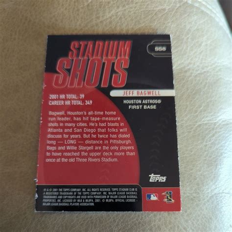 Stadium Club Stadium Shots Houston Astros Baseball Card Ss Jeff