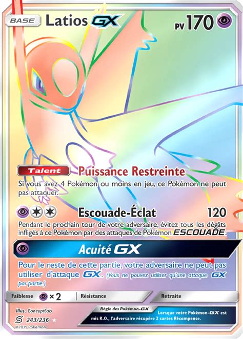 Latios GX Soleil et Lune Harmonie des Esprits 243 Poképédia