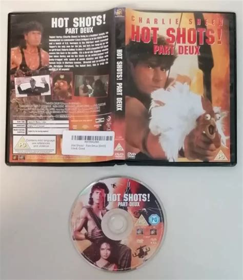 DVD HOT Shots Part Deux Charlie Sheen Comédie Spoof Cert PG DVD PAL UK R2 EUR 2 97 PicClick FR