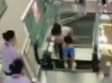 Woman killed in escalator accident in China saved son during platform ...