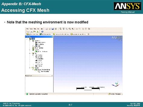 Appendix B Cfxmesh Ansys Meshing Application Introduction Ansys