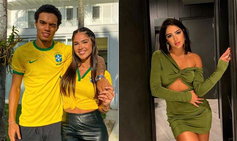 Filho de Ronaldinho Gaúcho namora irmã da atriz Giullia Buscacio que