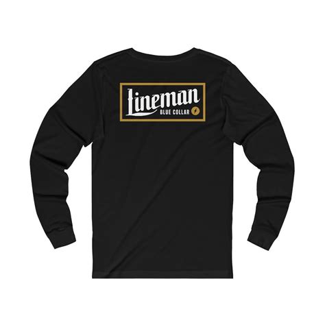 Lineman Long Sleeve Blue Collar Journeyman Ibew Brotherhood Union