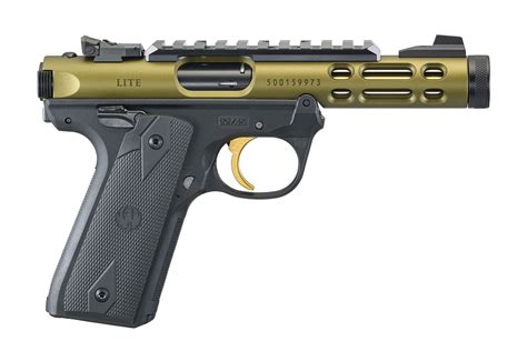 Ruger Mark Iv 2245 Lite 22lr Rimfire Pistol With Od Green Anodized Silde Sportsmans Outdoor