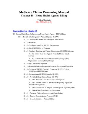 Fillable Online Fillable Online Cms Medicare Claims Processing Manual