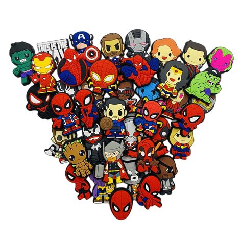 Cartoon Superman Marvel Jibbitz Avengers Captain America Shoe Charms