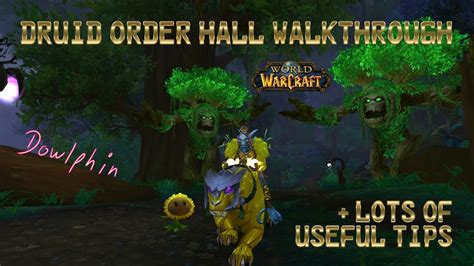 Wow Druid Class Order Hall Walkthrough Youtube