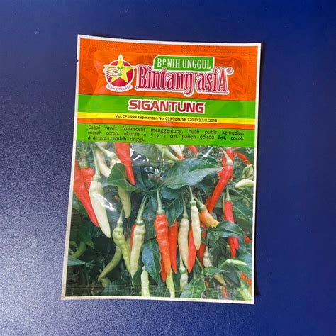 Jual Cabe Benih Cabai Rawit Sigantung Gr Bintang Asia Saset