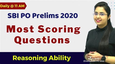 Most Scoring Topics Of Reasoning Ability Sbi Po Prelims 2020 Smriti