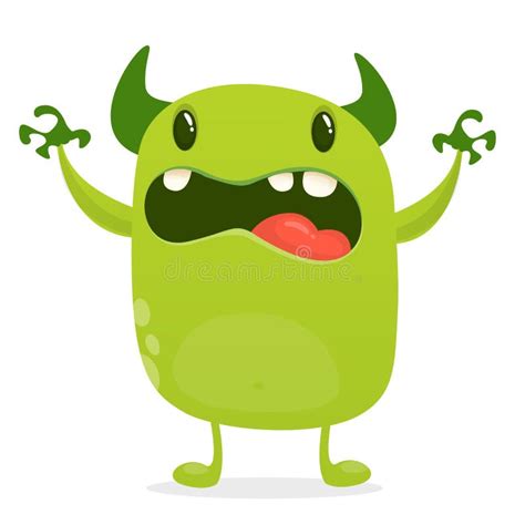 Angry Cartoon Green Monster Big Collection Of Cute Monsters For