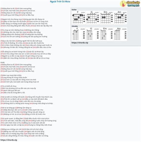 Chord Ngoài Trời Có Mưa VP Oanh Đinh tab song lyric sheet