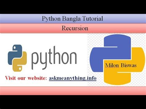 Python Bangla Tutorial 27 Recursion YouTube