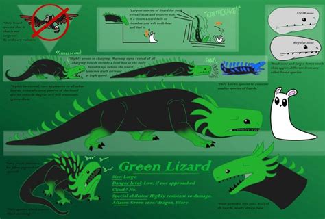 Green Lizard factsheet - Rainworld fanart by ZureLazuli on DeviantArt ...