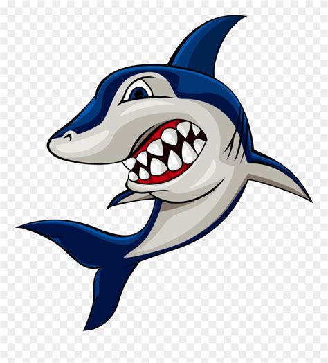 Clipart Shark Cartoon - Gambar Ikan Hiu Kartun - Png Download (#435458 ...