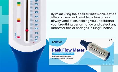 Knoxzy Peak Flow Meter For Adult To Monitor Lung Function Expiratory