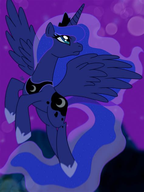 Mlp Princess Luna My Little Pony Art Print Etsy