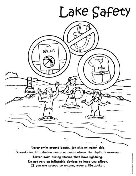 Water Safety Imprint Coloring Book