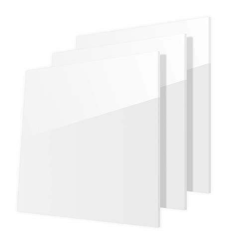 Buy 3 Pack 12 X 12 X 12 White Acrylic Sheet Plexiglass Sheets Highly Versatile Light