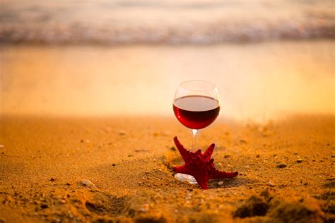 Free Images Beach Sea Sand Sunlight Morning Star Evening Red Wine Wine Glass Stemware