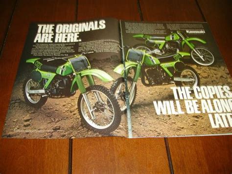 Buy 1981 Kawasaki Kx125 Kx250 Kx420 Original 2 Page Ad In