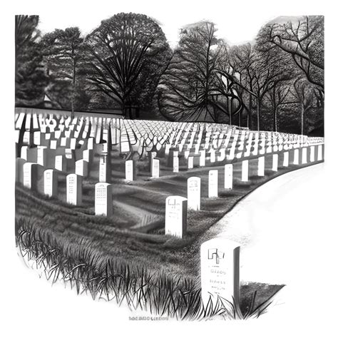 Arlington National Cemetery Graphic · Creative Fabrica