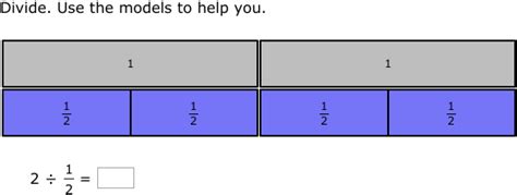 Ixl Divide Whole Numbers By Unit Fractions Using Models Th Grade Math