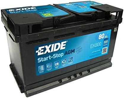 EXIDE BATERÍA 12V 80AH 800 CCA AGM EK800 Amazon es Coche y moto