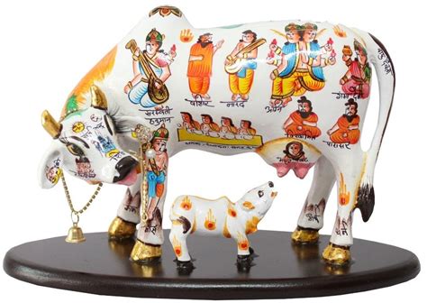 Good Luck Vastu Kamdhenu Cow With Calf Statue At Rs 999 Kamdhenu Cow