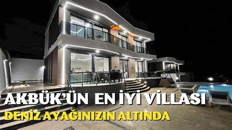 DENİZ AYAKLARINIZIN ALTINDA DİDİM AKBÜKTE EŞSİZ VİLLA TURU YouTube