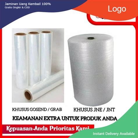 Jual Bubble Wrap Jne Jnt Plastic Wrapping Gosend Grab Tambahan Packing