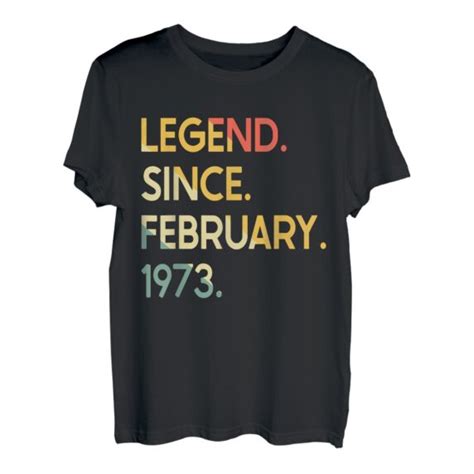 Jahre Vintage Legend Seit Februar Geburtstag T Shirt Hapfox