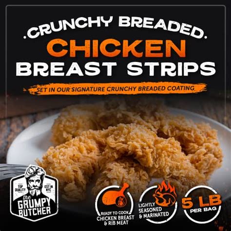 Grumpy Butcher Breaded Chicken Breast Tenderloins Pack Of 2 Each 5 Lb