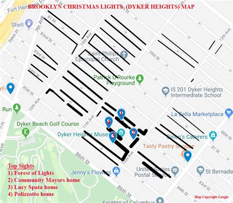 Brooklyn Christmas Lights At Dyker Heights Info Map Tour