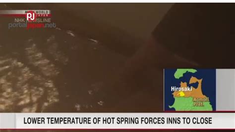 Bumaba Nang Husto Ang Temperatura Ng Tubig Sa Lugar Ng Hot Spring Sa Hilagang Japan Portal Japan