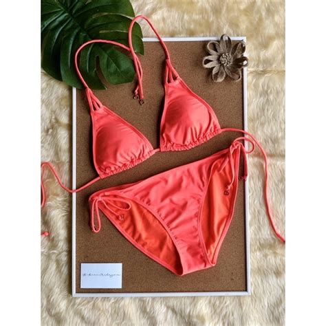 Two Piece Bikini Set Shopee Malaysia