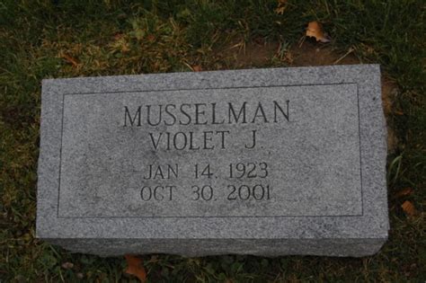 Violet Jane Oakley Musselman 1923 2001 Find A Grave Memorial