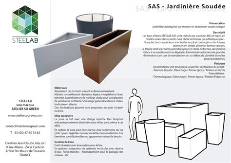 STEELAB Jardinière en aluminium By ATELIER SO GREEN