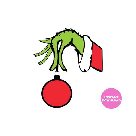 Grinch Hand Svg Layered Item, Clipart, Cricut, Digital Vecto - Inspire ...