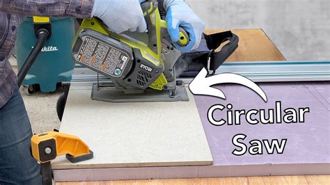 How To Cut Tile Without A Wet Saw Youtube