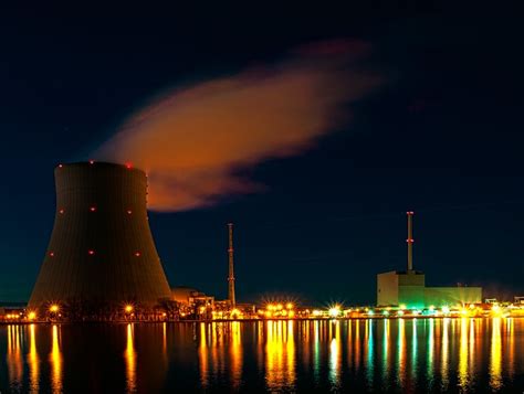 Nuclear Power Plant Isar At Night Flickr Photo Sharing