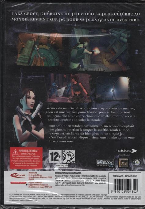 LARA CROFT TOMB RAIDER L ANGE DES TENEBRES JEU PC NEUF SOUS